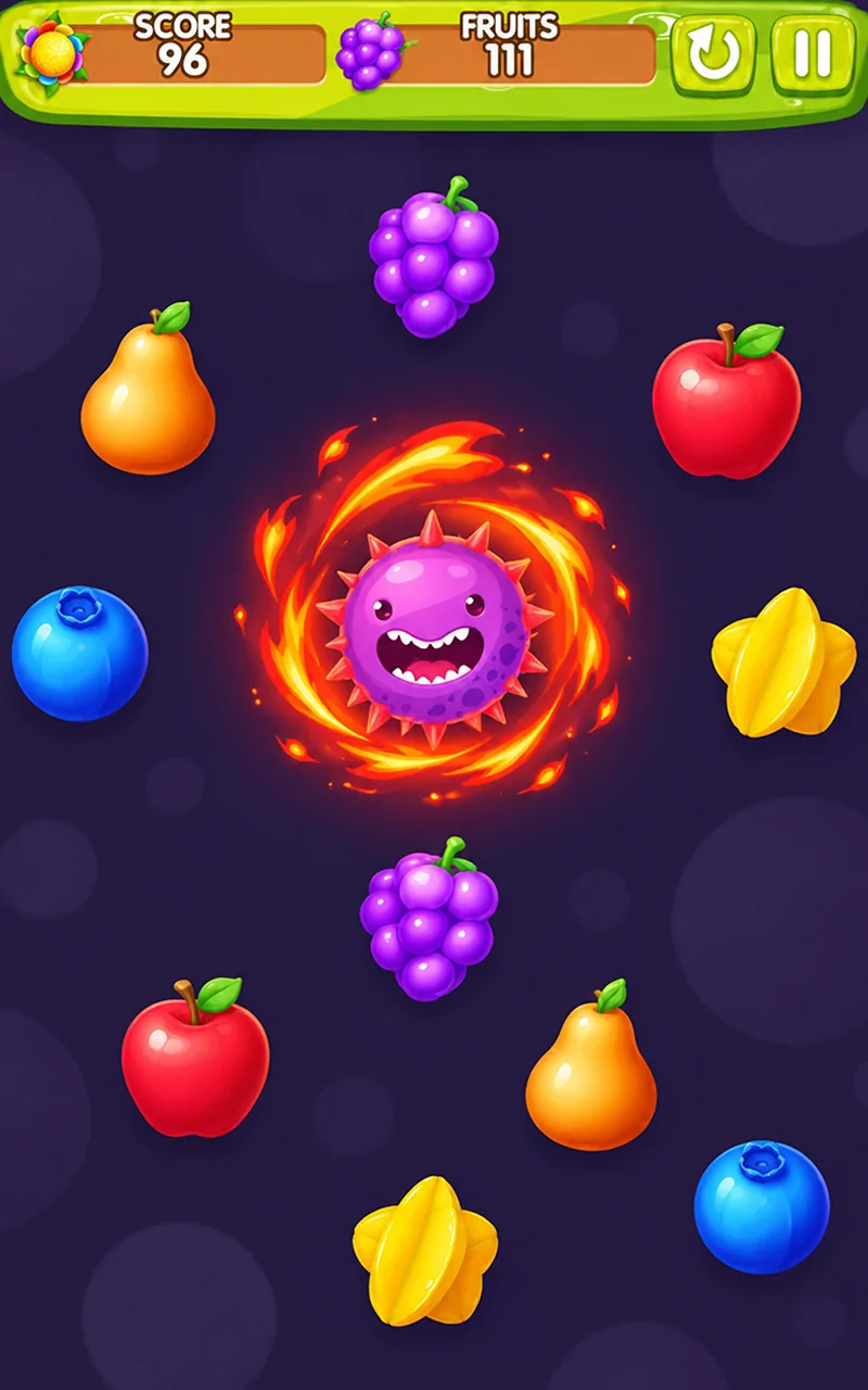 Blorix Fruit Dash gameplay